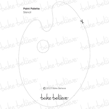 Paint Palette Stencil