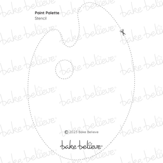 Paint Palette Stencil