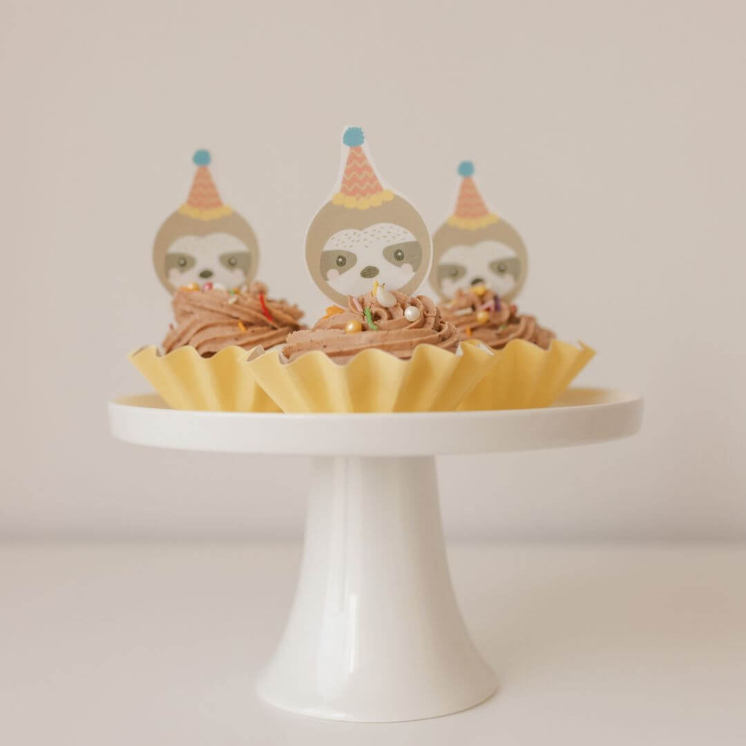 Party Sloth Cupcake Kit