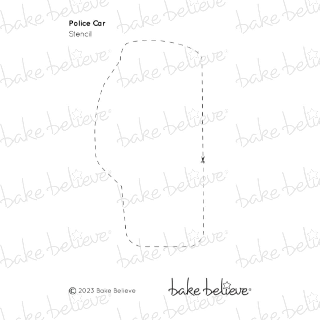 Police Car Stencil