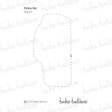 Police Car Stencil