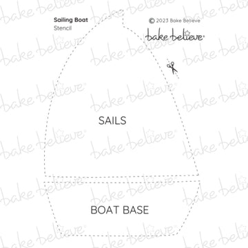 Sailing Boat Stencil