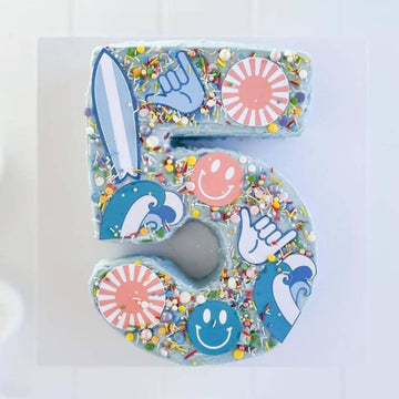 Surfboard Number Cake Kit