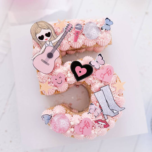 Pop Star Number Cake Kit