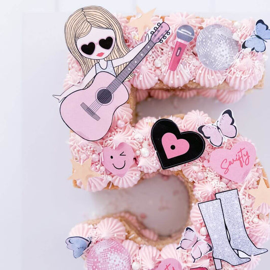 Pop Star Number Cake Kit