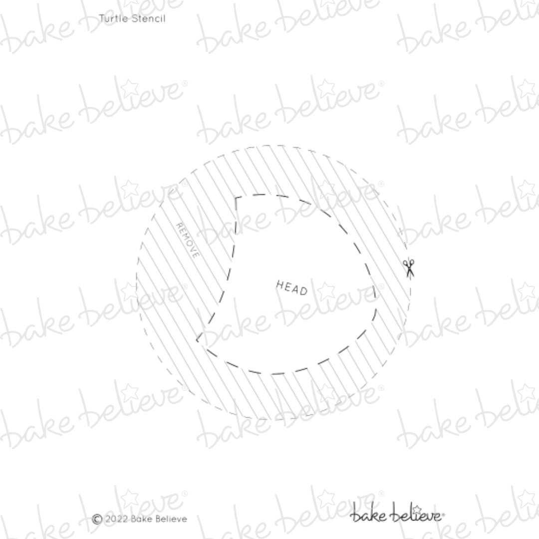 Turtle Head Stencil