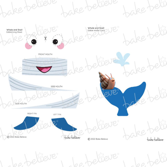 Whale & Snail Edible Images