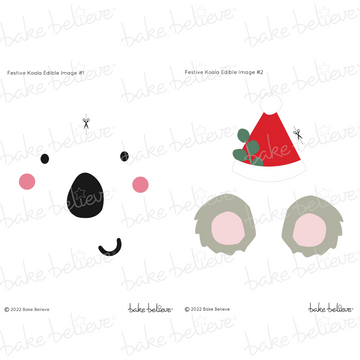 Christmas Koala Edible Images
