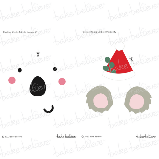 Christmas Koala Edible Images