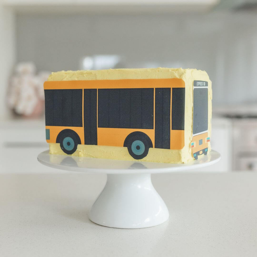 Yellow Bus Cake