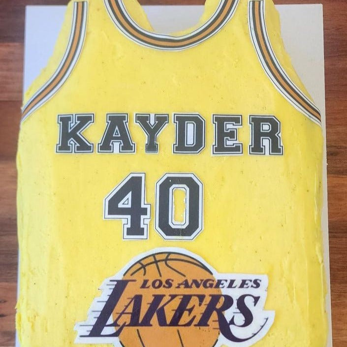 Los Angeles Lakers Basketball Jersey Cake Kit