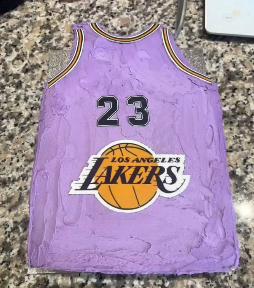 Los Angeles Lakers Basketball Jersey Cake Kit