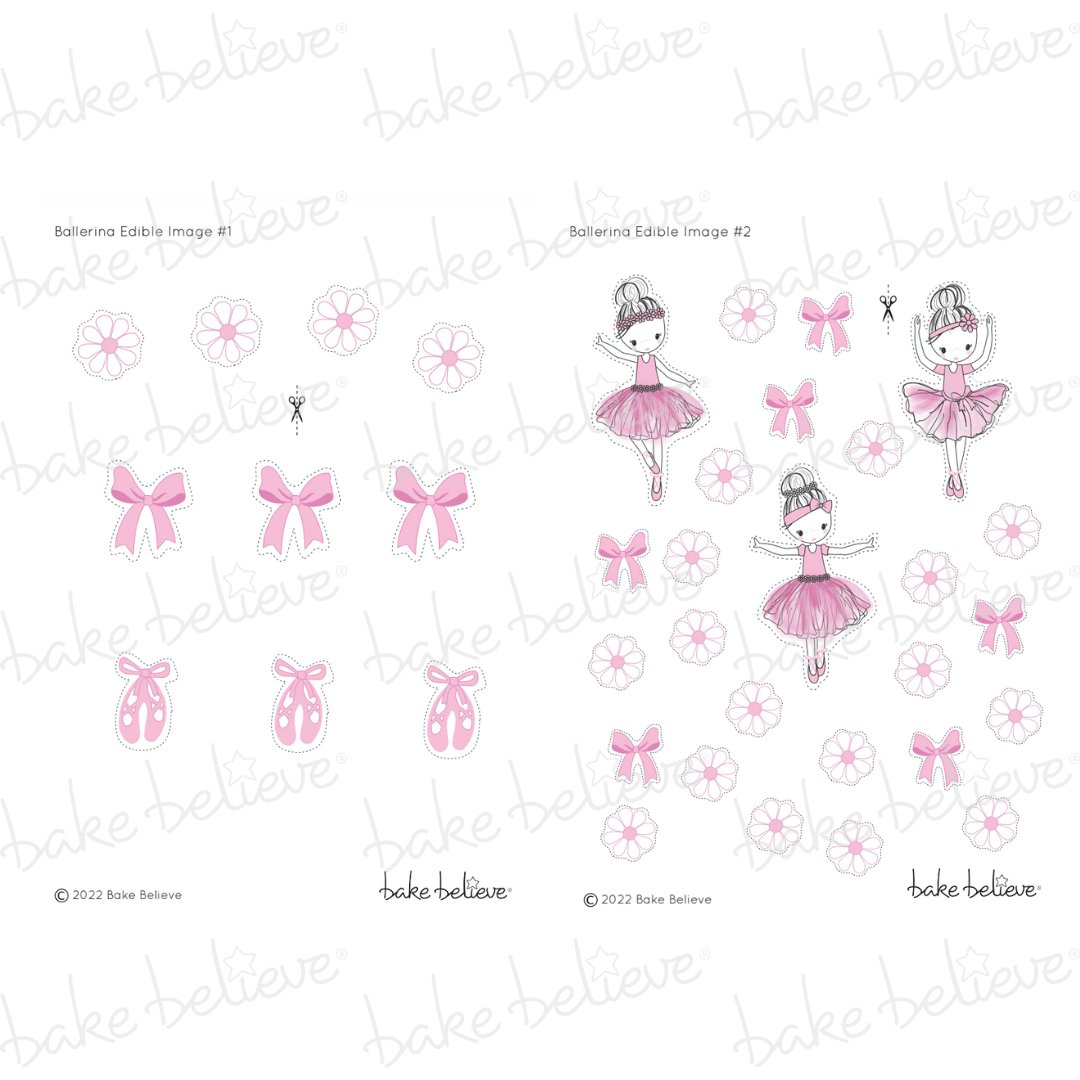 Ballerina Edible Image Set