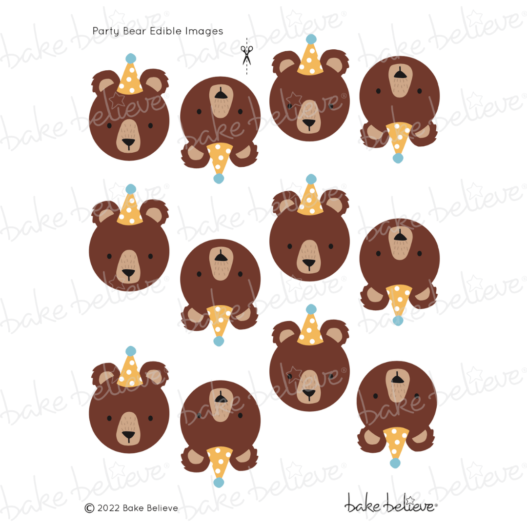 Floral Bear Edible Images