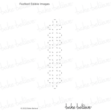 Football Laces Edible Image Set