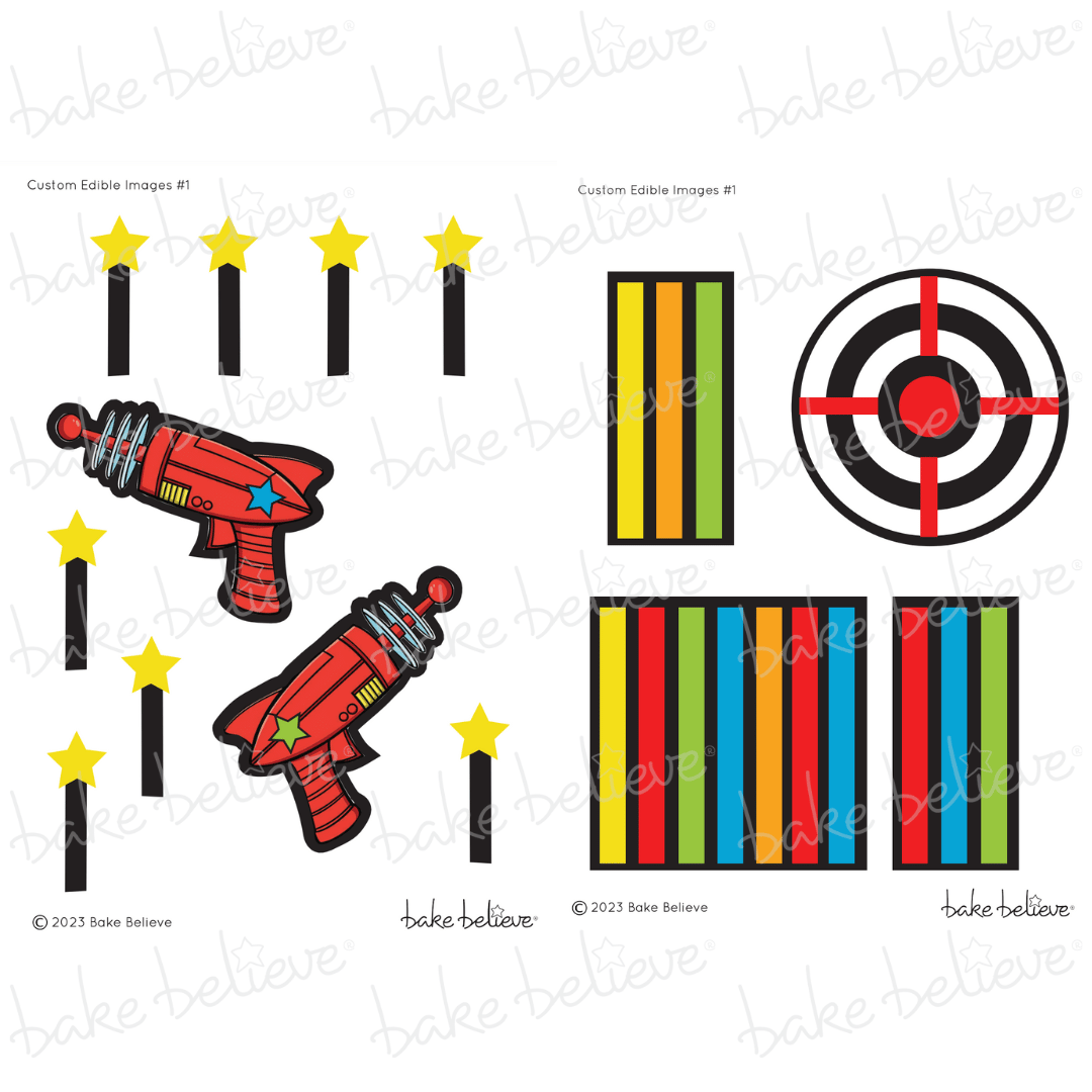 Laser Tag Edible Image Set
