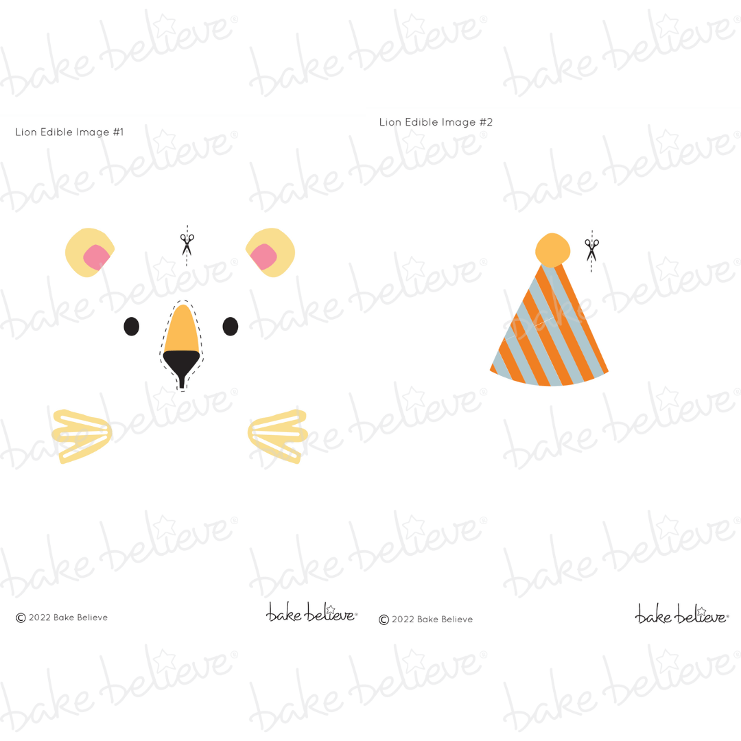 Lion Edible Image Set