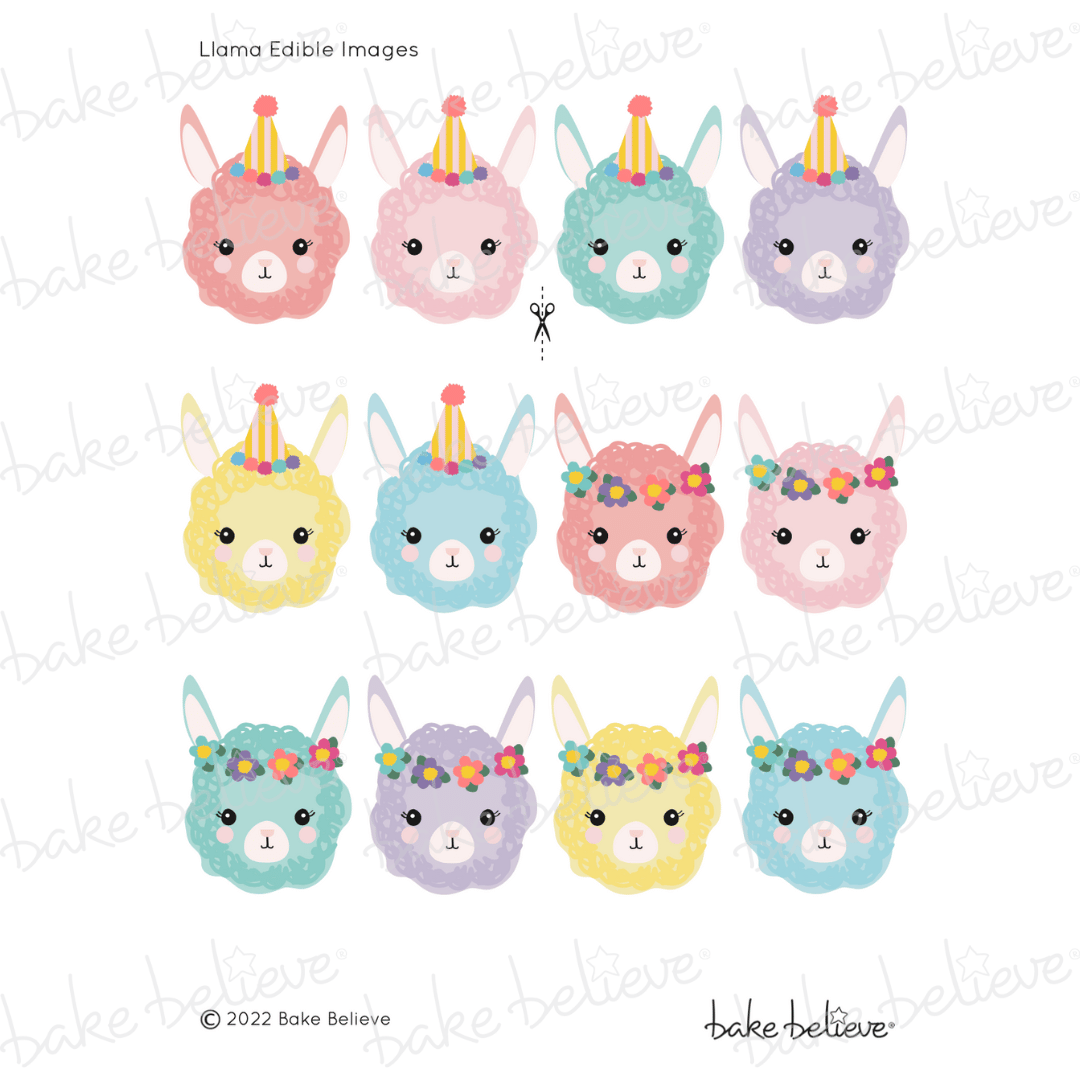 llama edible images