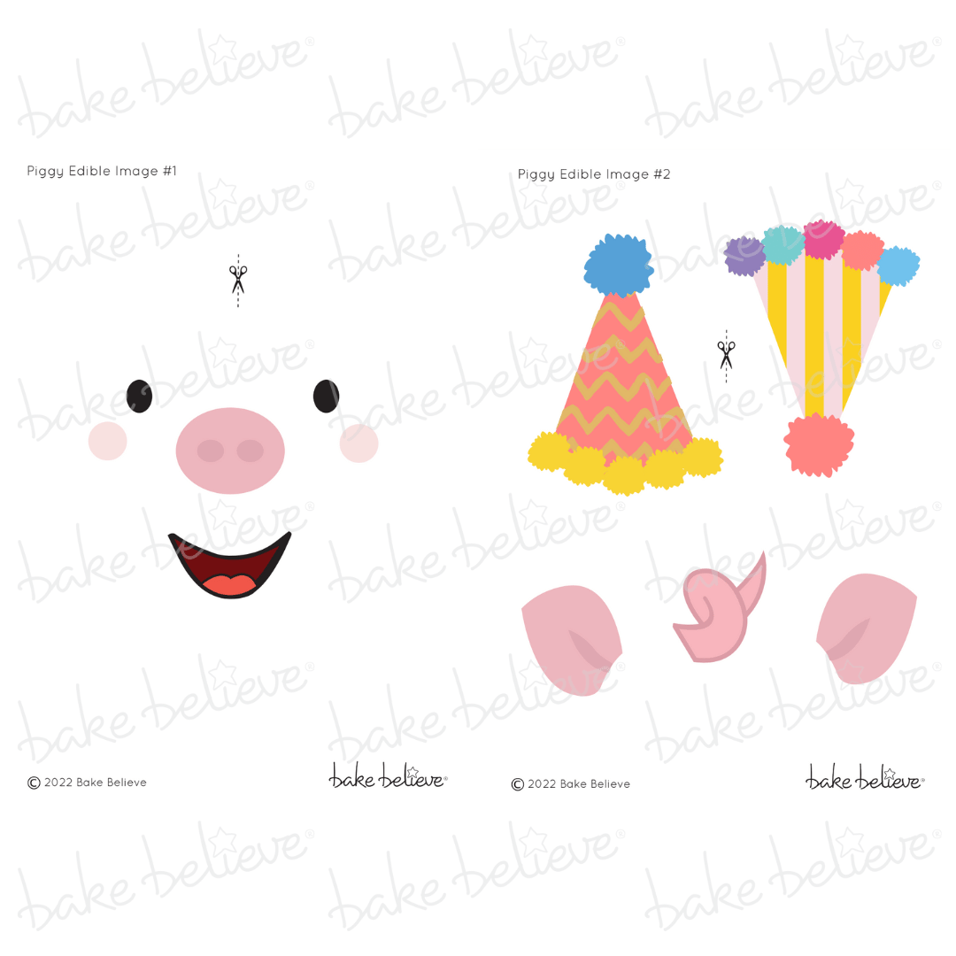 Pig Edible Image Set