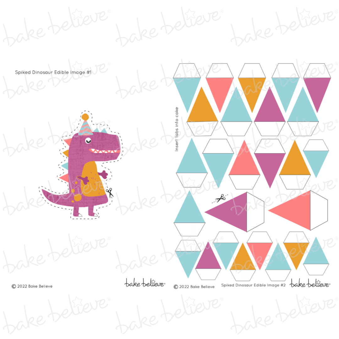 Pink Dinosaur Edible Images