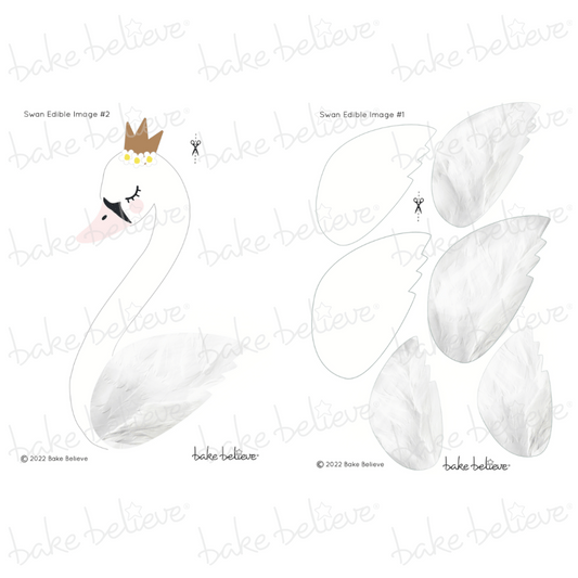 Swan Princess Edible Image Set