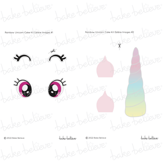 Rainbow Unicorn Edible Images