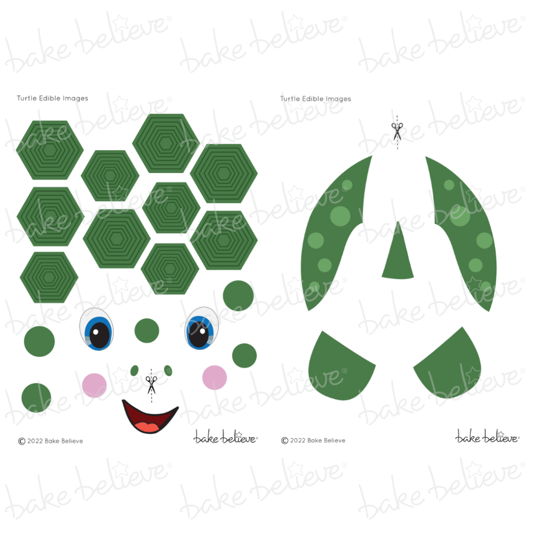 Green Turtle Edible Images
