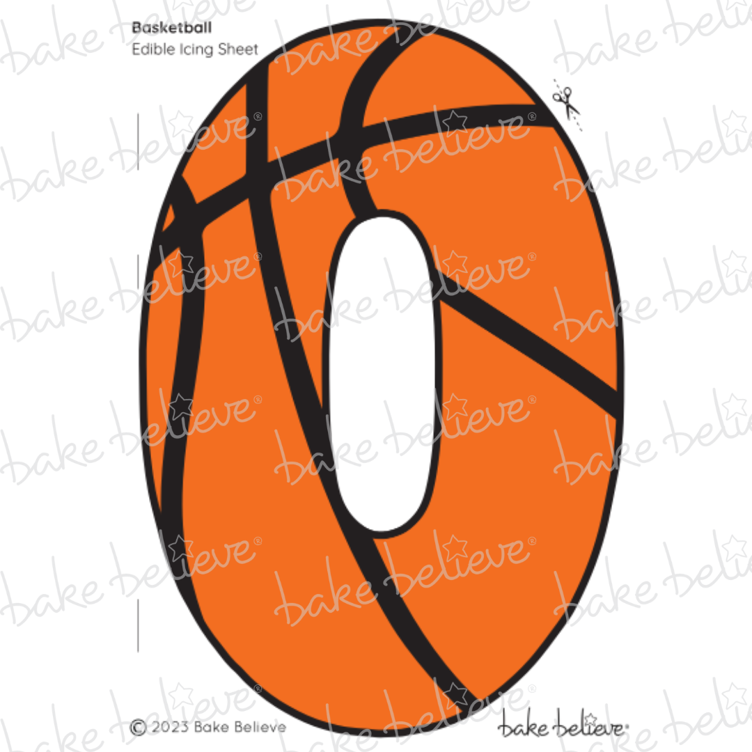 Basketball Number Edible Image Set