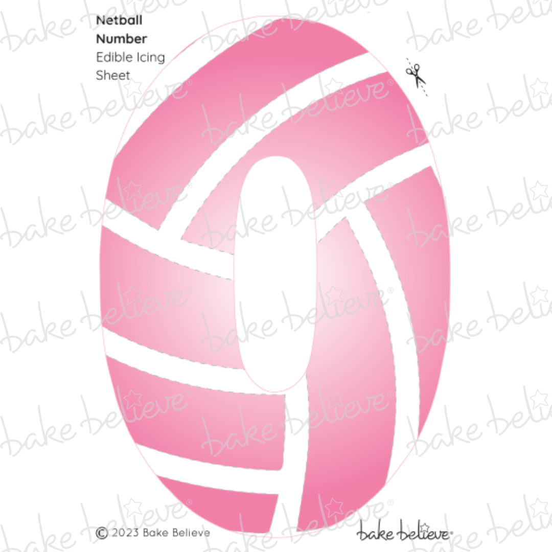 Netball Number Edible Image