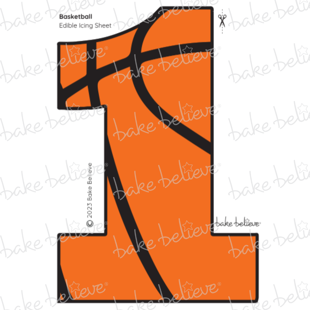 Basketball Number Edible Image Set