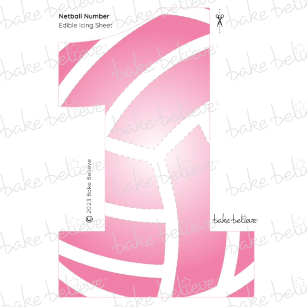 Netball Number Edible Image