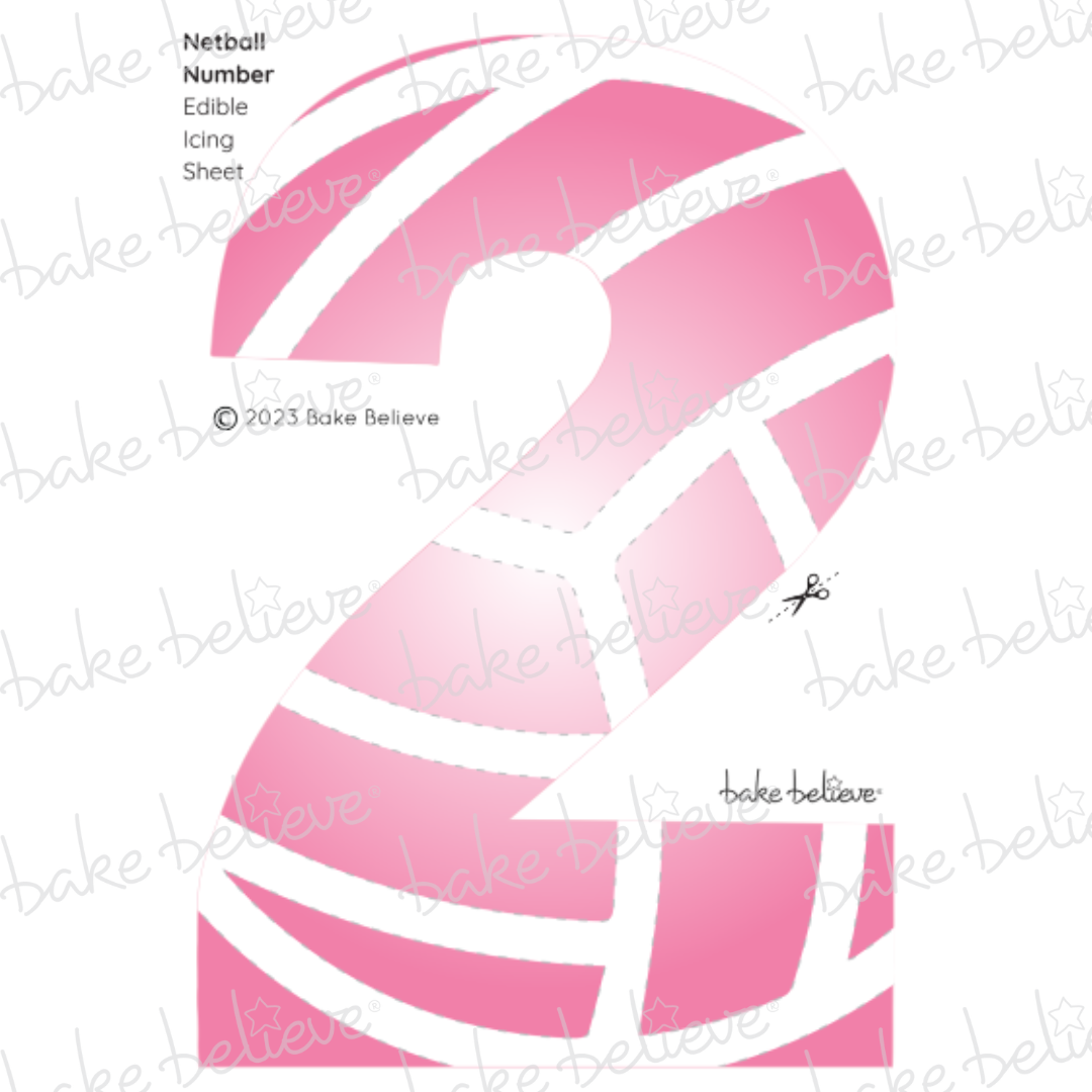 Netball Number Edible Image