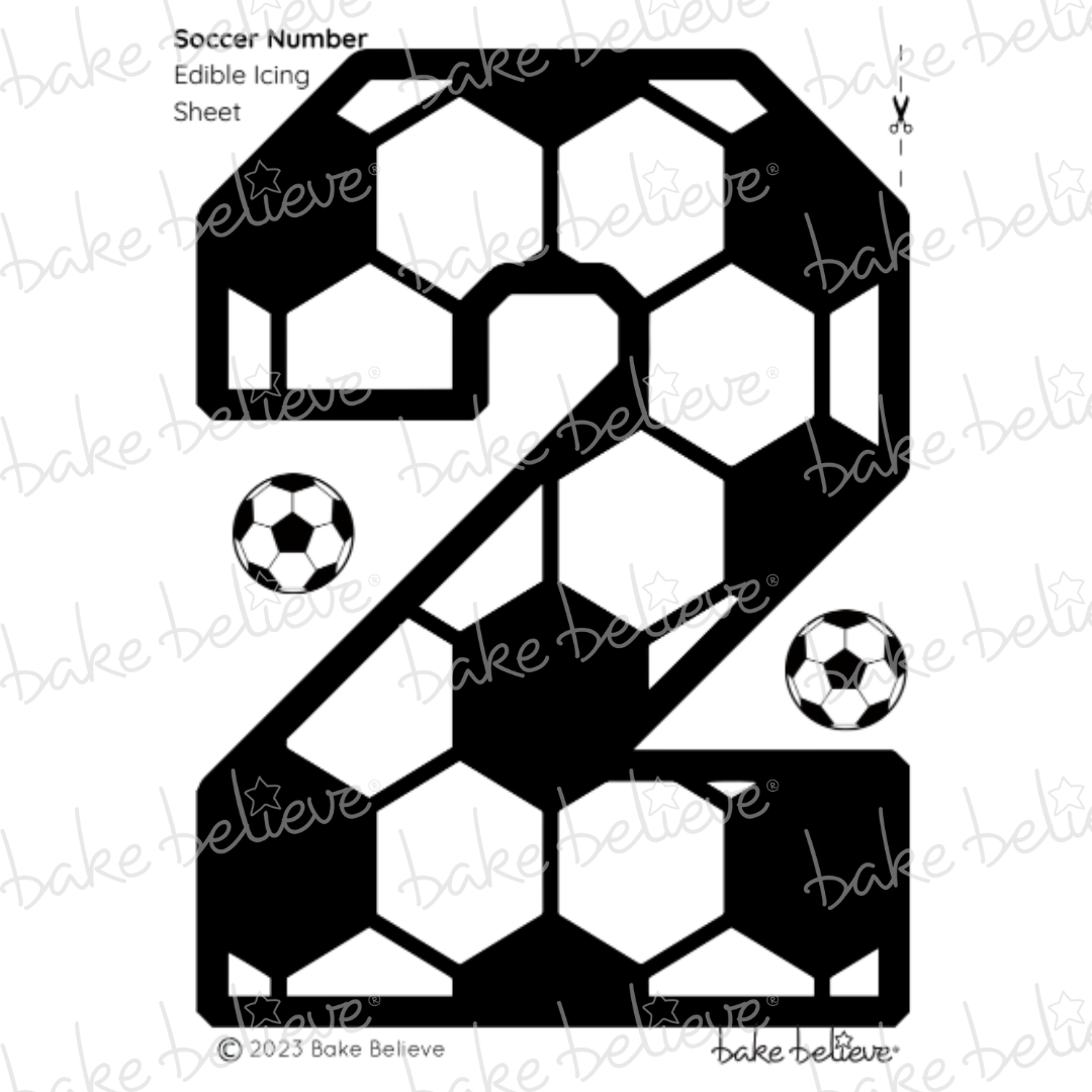 Soccer Number Edible Image