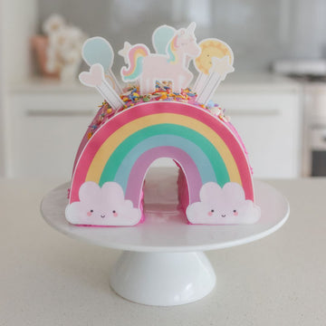 Vibrant 3D Rainbow Cake Kit