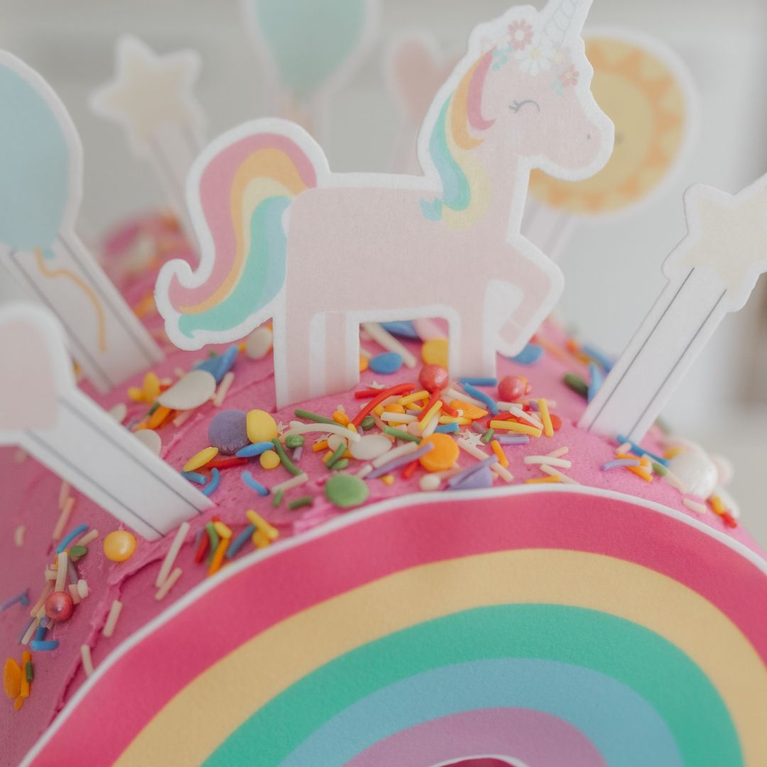 Vibrant 3D Rainbow Cake Kit