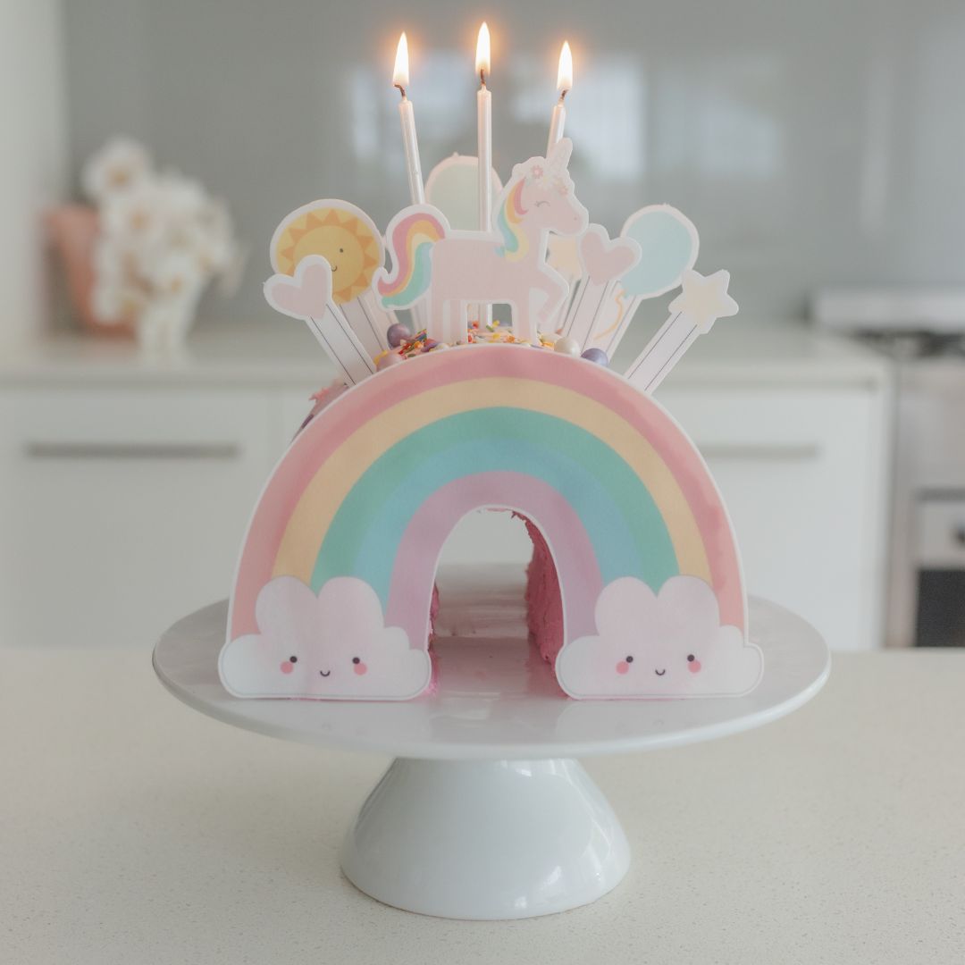 Pastel 3D Rainbow Cake Kit