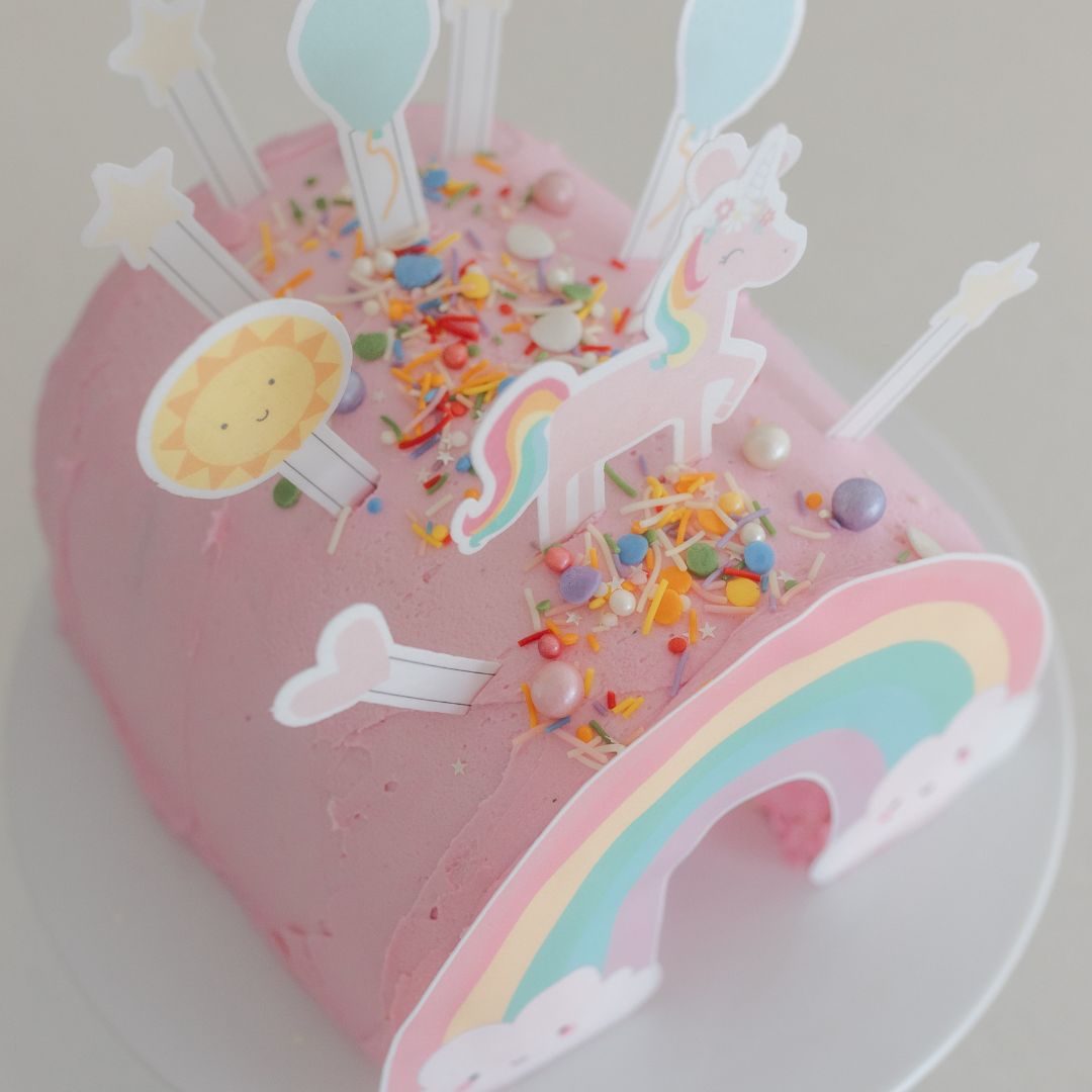 Pastel 3D Rainbow Cake Kit