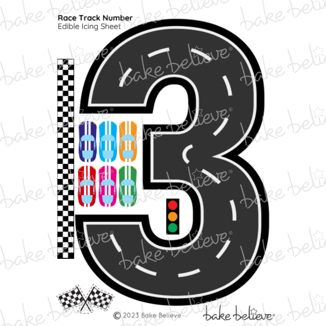 Race Track Edible Image Set