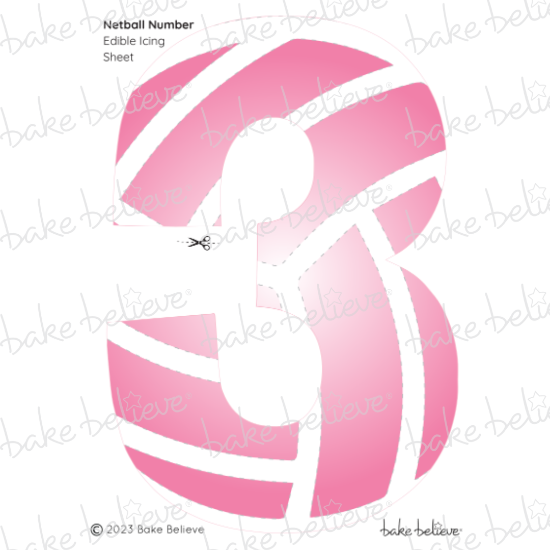 Netball Number Edible Image