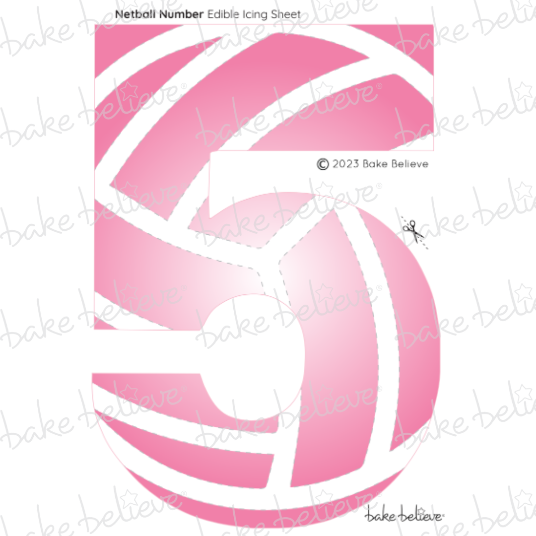 Netball Number Edible Image