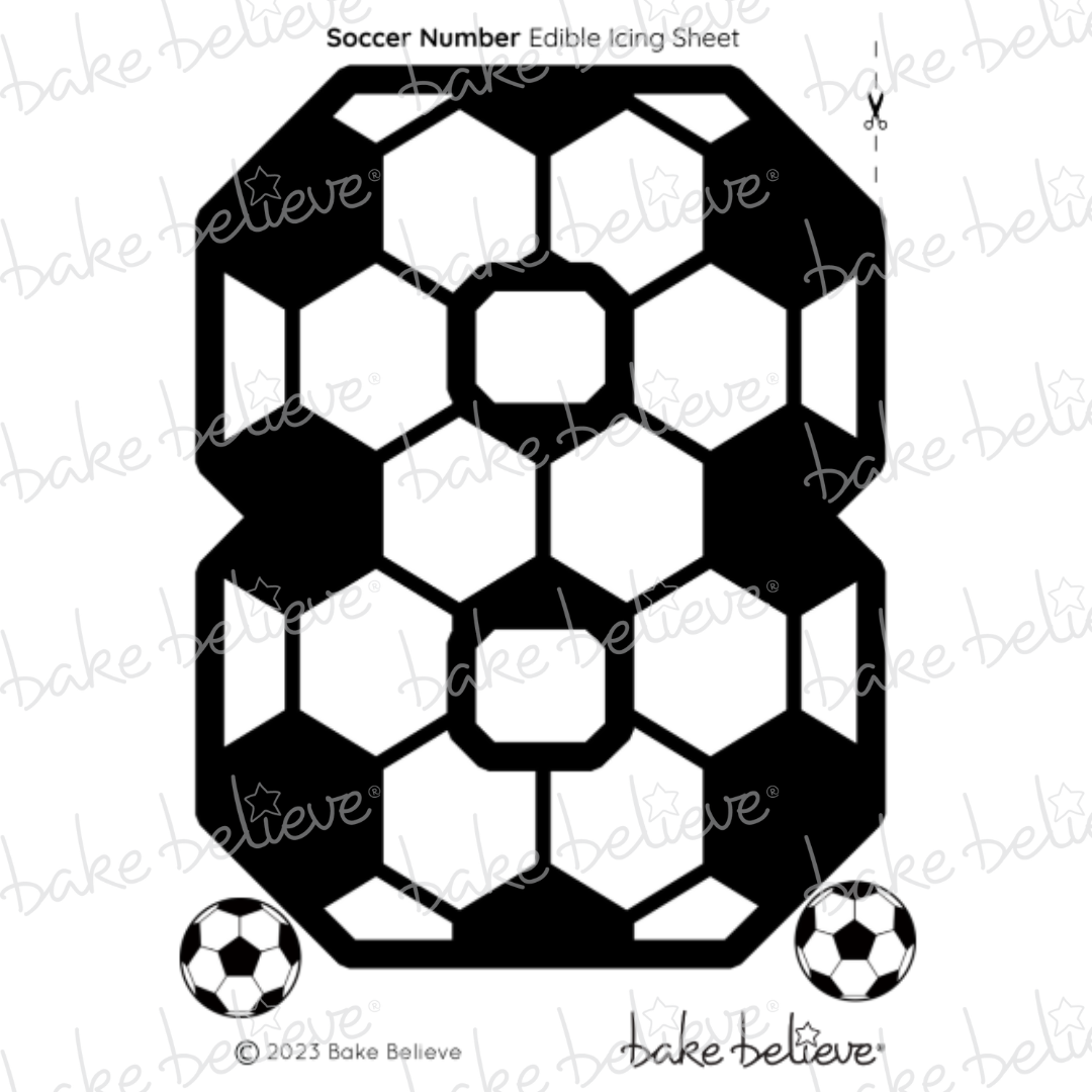 Soccer Number Edible Image