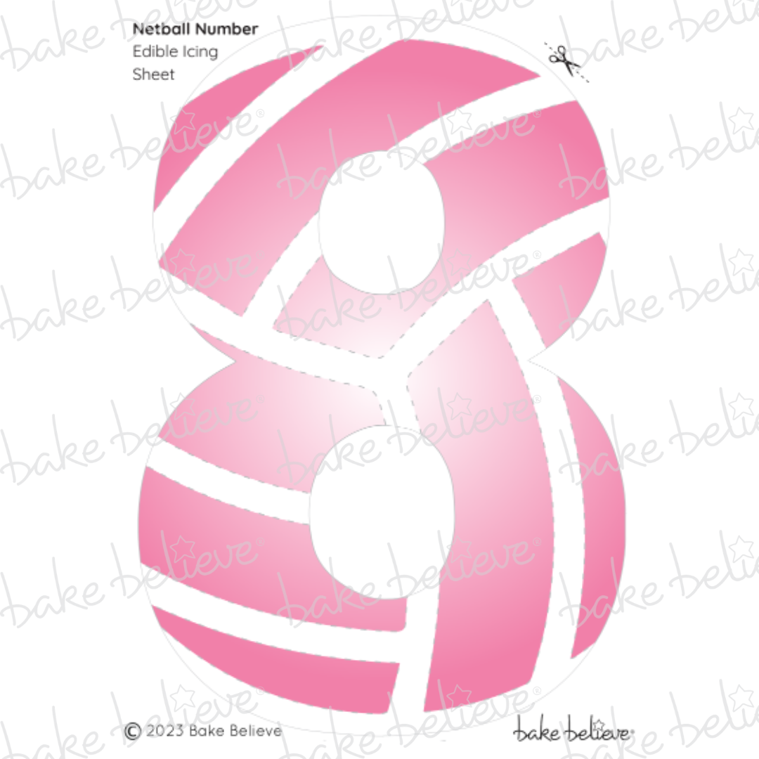 Netball Number Edible Image