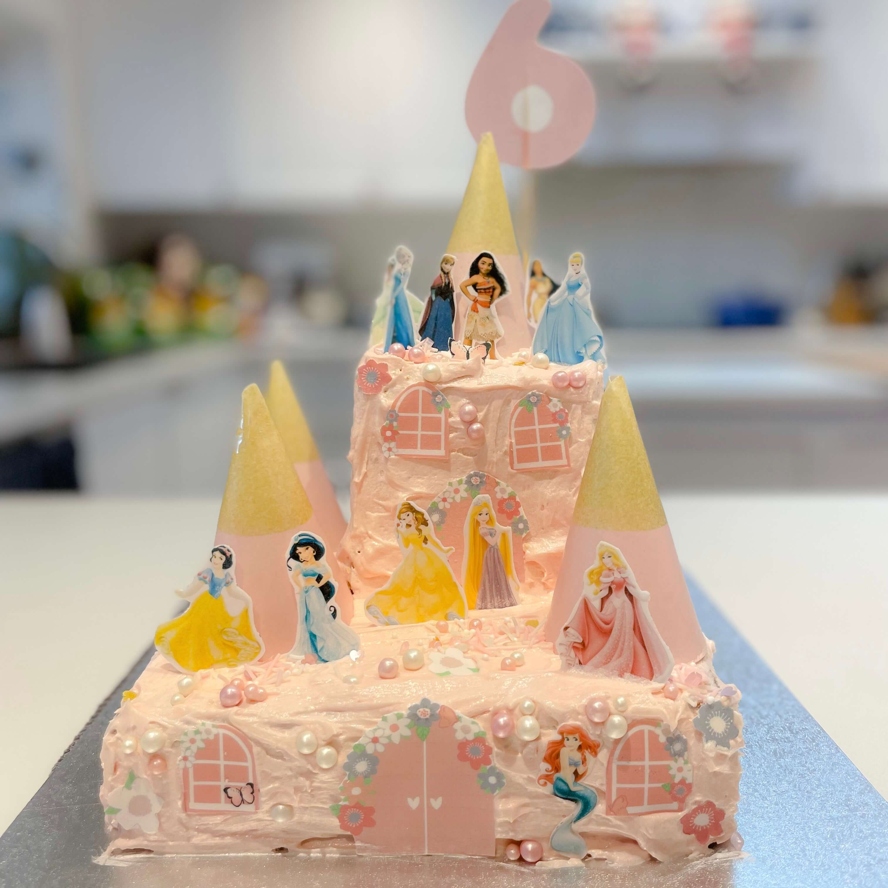 Disney Princess Themed drip cake – Zara Cakes