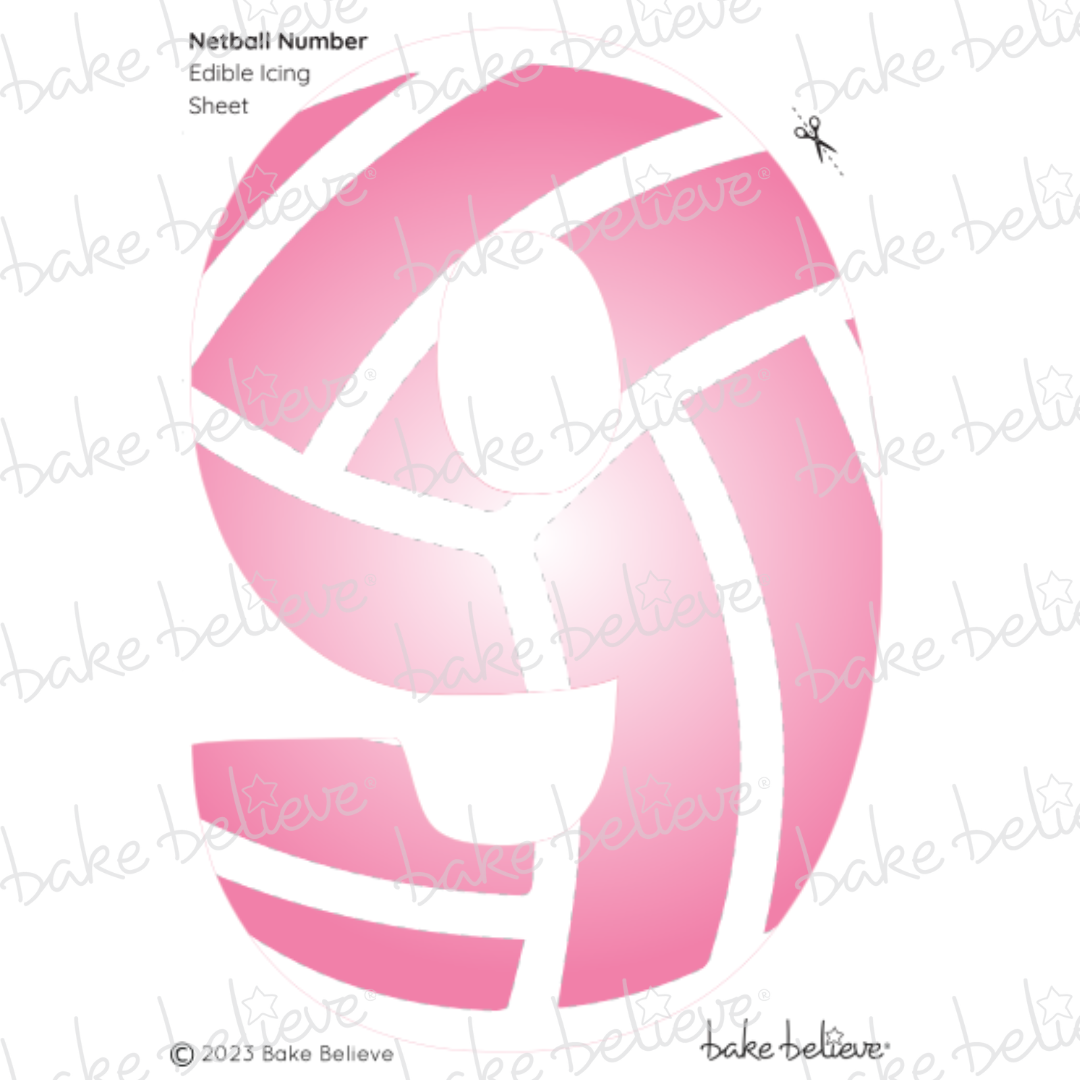 Netball Number Edible Image