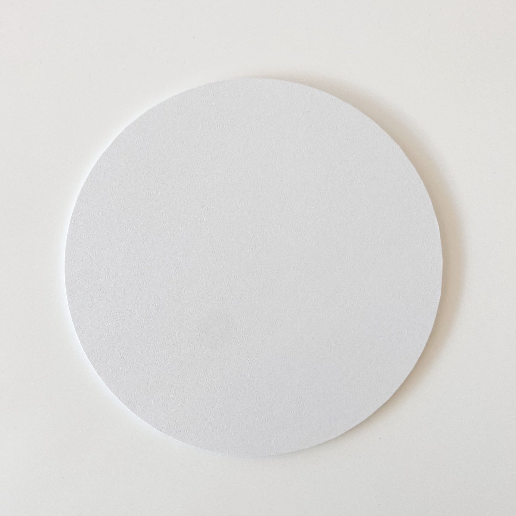 9" Round White MDF Cake Board