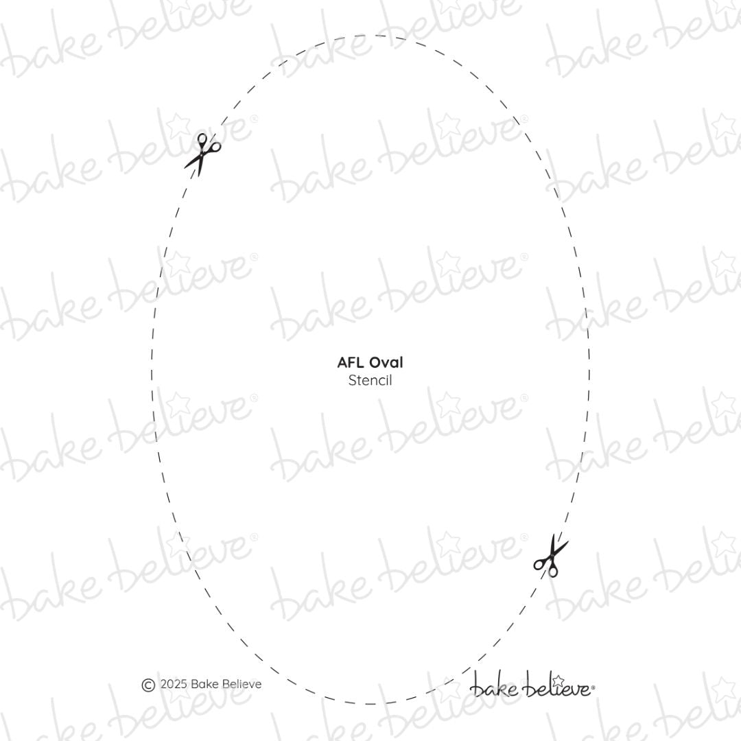 AFL Oval Stencil
