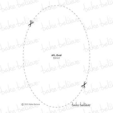 AFL Oval Stencil