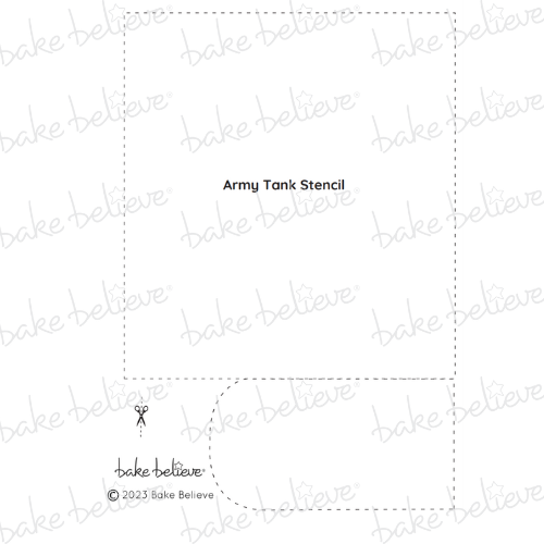 Army Tank Stencil