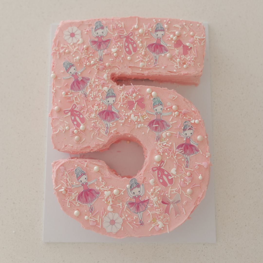 Ballerina Number Cake