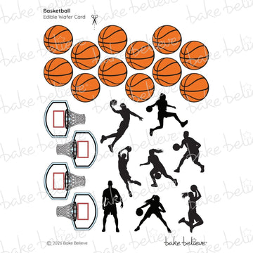 Basketball Cupcake Edible Images